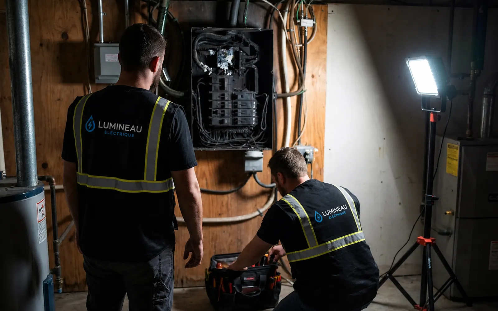 24/7 Emergency performed by a Lumineau Électrique master electrician in Greater Montréal