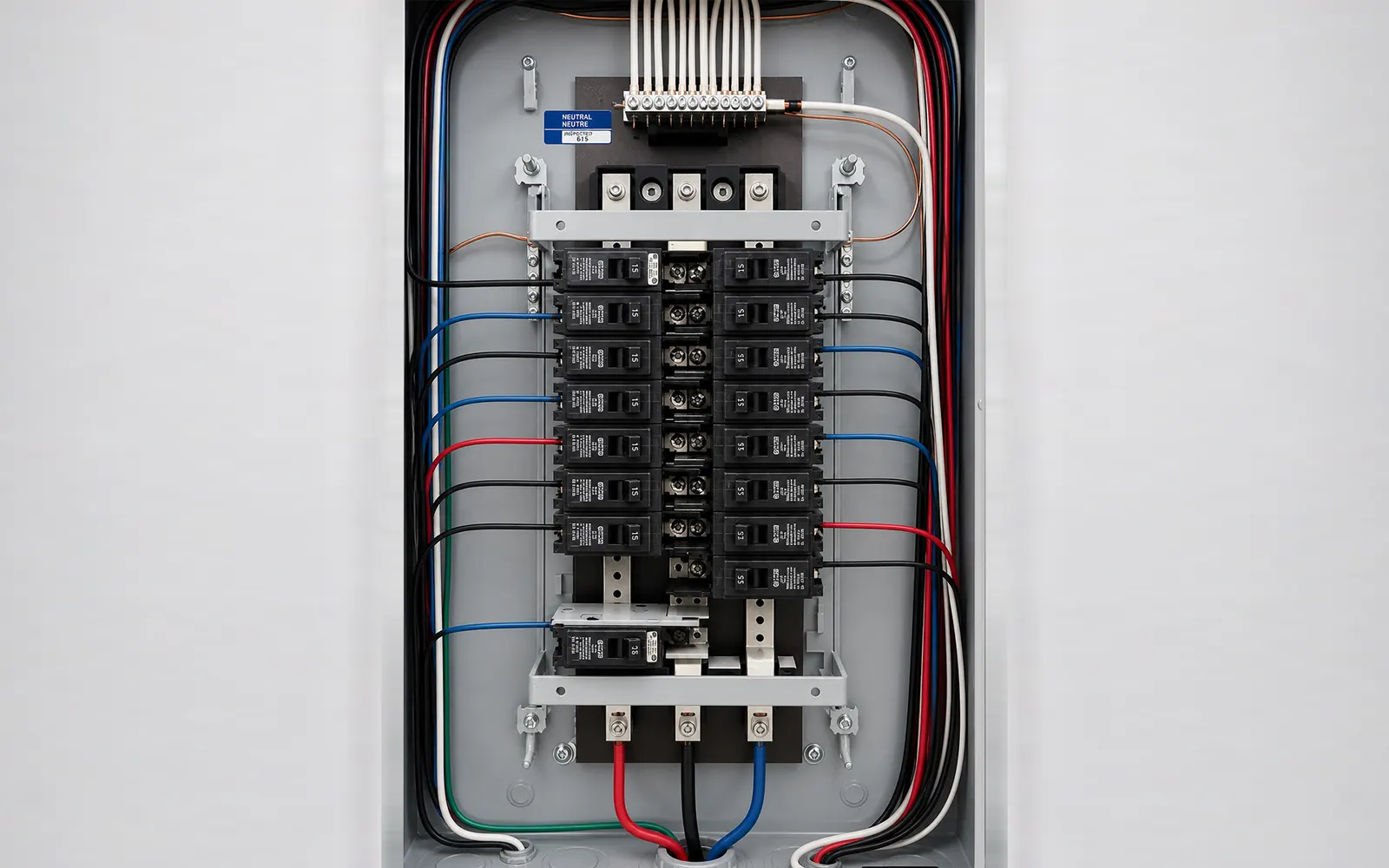 Electrical panel replacement performed by a Lumineau Électrique master electrician in Greater Montréal